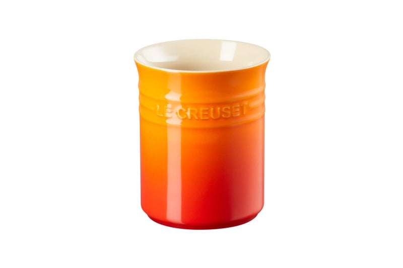 Le Creuset Le Creuset Stoneware Small Utensil Jar, 1.1 L-Volcanic, red Flame  - Image 2