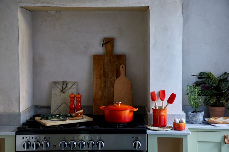 Le Creuset Le Creuset Stoneware Small Utensil Jar, 1.1 L-Volcanic, red Flame  - Image 5