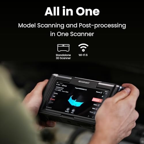 Revopoint MIRACO 3D Scanner for 3D Printing Handheld, Wireless All-in-one 3D Printer Scanner, Up to 0.02 mm Precision, Full Color Scan for Small to Large Objects, 16GB RAM - Image 2