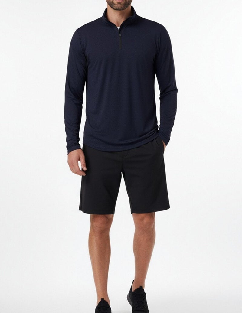 OYGSieg 4 Pack Men's Quarter Zip Pullover Lightweight Quick Dry Active Casual Athletic Long Sleeve Tops M - Image 3