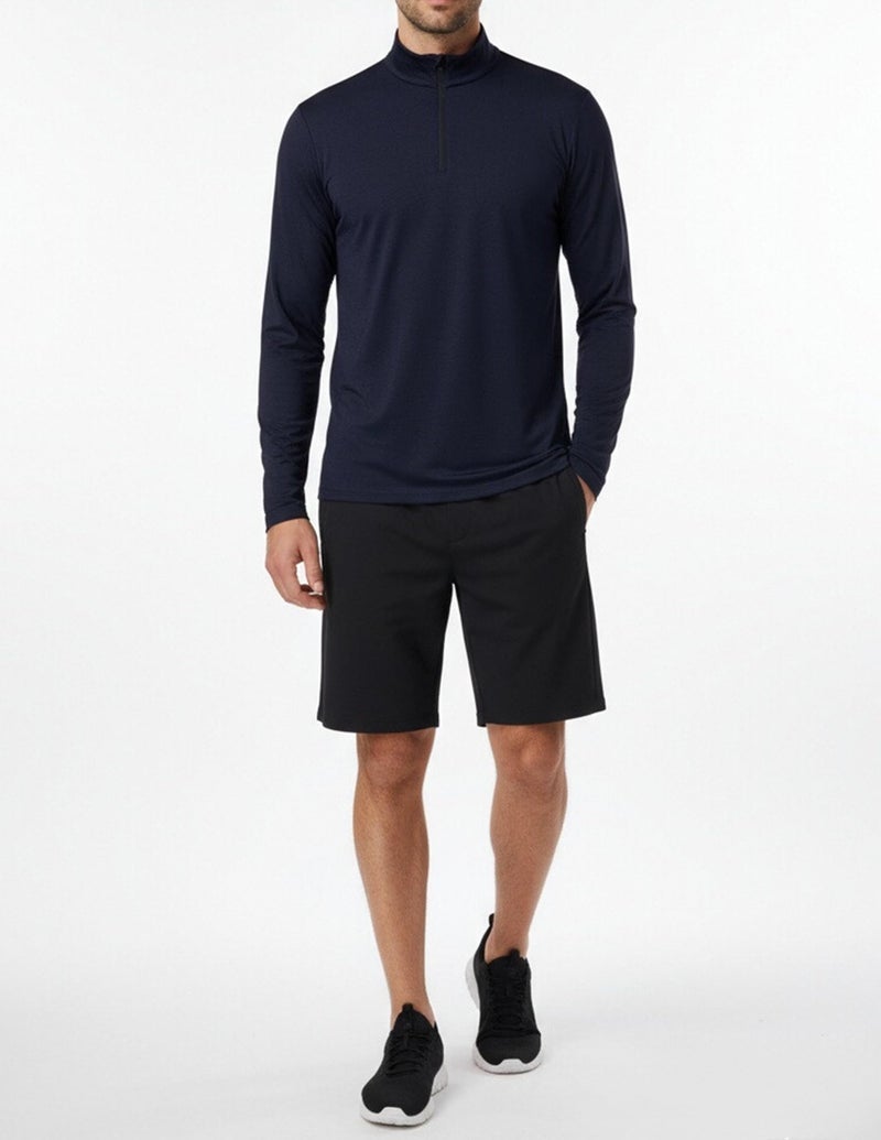 OYGSieg 4 Pack Men's Quarter Zip Pullover Lightweight Quick Dry Active Casual Athletic Long Sleeve Tops M - Image 2