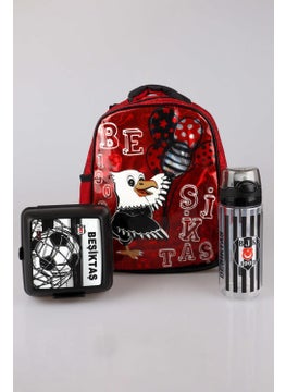 Beşiktaş New Season Licensed Kindergarten Bag, Lunch Box and 500 Ml Tritan Water Bottle Set  - Image 1