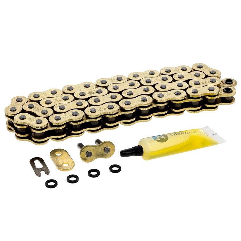 NICHE Gold 520 X-Ring Chain 50 Links with Connecting Master Link - Image 1