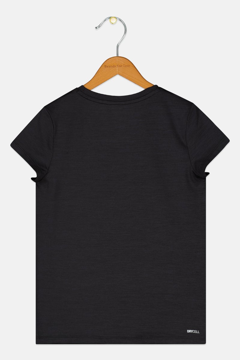 PUMA Kids Boy Sportswear Fit Short Sleeves Training T-shirt, Black - Image 3