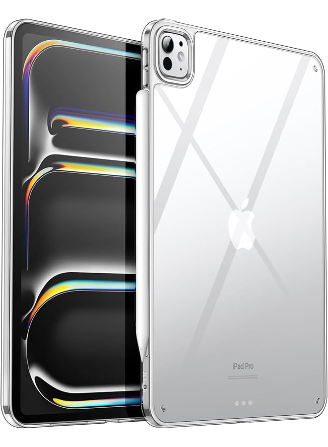 Jetech Clear Case For Ipad Pro 11-Inch M4 2024 5Th Generation Anti-Yellowing Transparent Shockproof Slim Tablet Back Cover With Hard Pc Back And Soft Tpu Bumper - Image 1