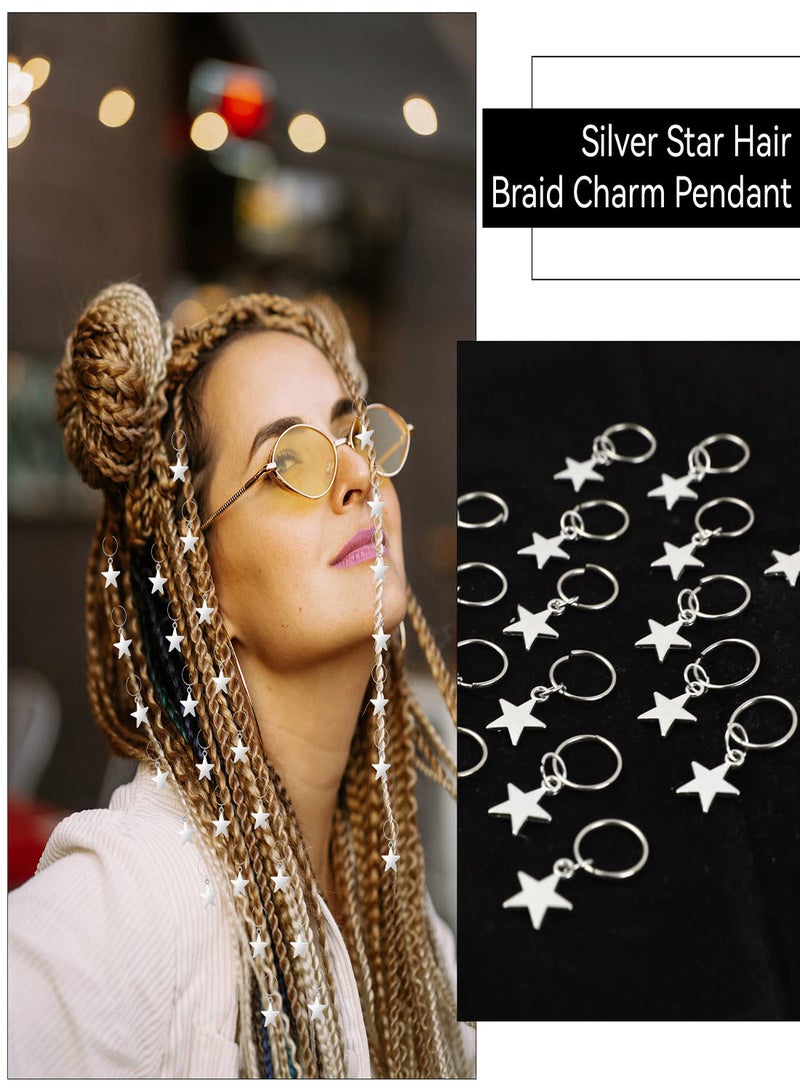 Hair Accessories for Women, 100Pcs Aluminum Hair Cuffs and Charms, Adjustable Metal Decorations for Braids and Locs, Stylish Hair Rings and Pendants for Girls - Image 1