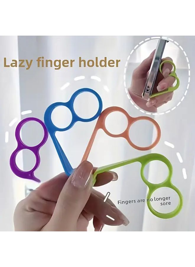 Assorted Varieties 2pcs Portable Phone Holder Thumb Relief Finger Support Stand Lightweight Desktop Grip Single Handed Ergonomic - Image 2