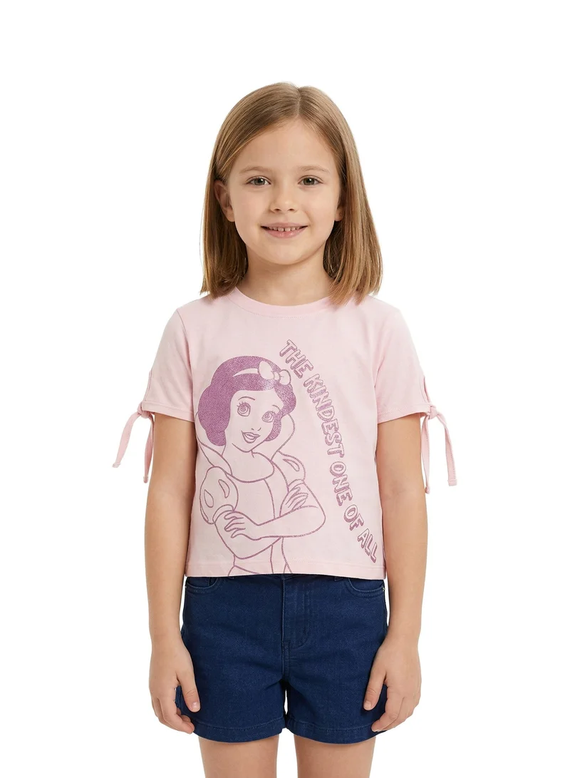 Toddler Girls Disney Snow White Tied Sleeve Top