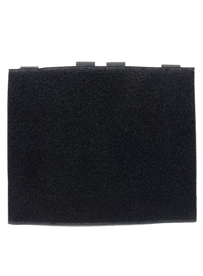 ROCOTACTICAL 1x Black 10*6IN Tactical Rectangular MOLLE-to-Hook-Loop Converter Loop Panel - Image 1