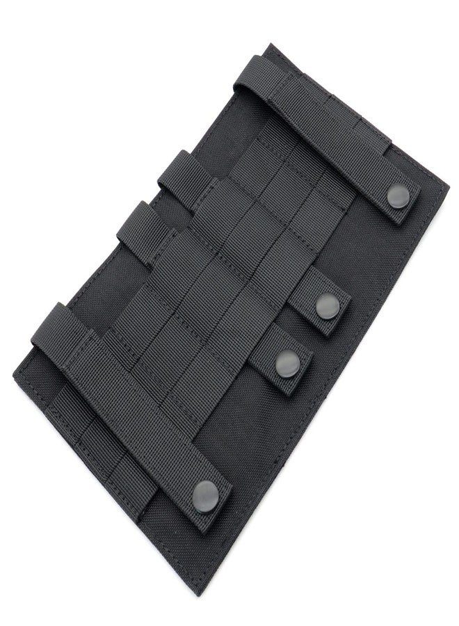 ROCOTACTICAL 1x Black 10*6IN Tactical Rectangular MOLLE-to-Hook-Loop Converter Loop Panel - Image 4