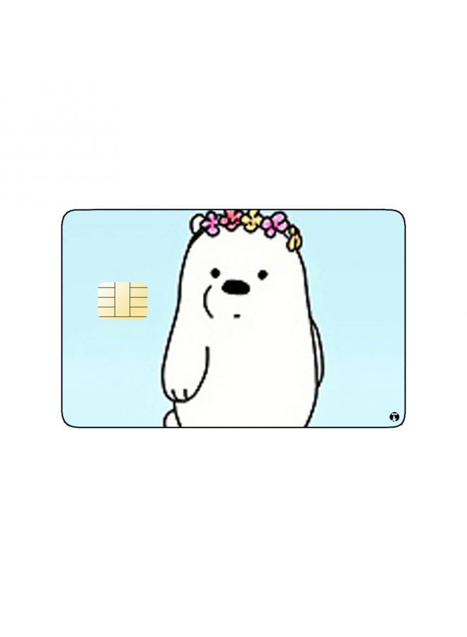 RKN PRINTED BANK CARD STICKER Animation Ice Bear From We Bare Bears By Cartoon Network - Image 2