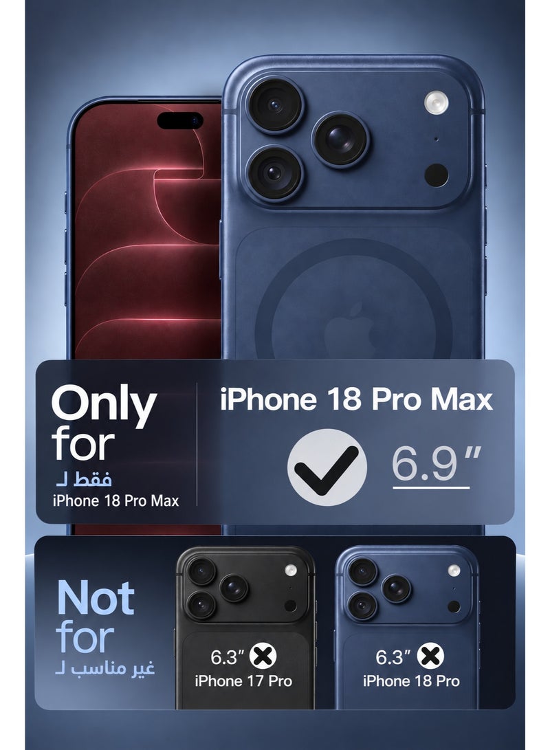 SOKAD MagSafe Matte Blue Case for iPhone 18 Pro Max, Full Camera Protection - Image 4
