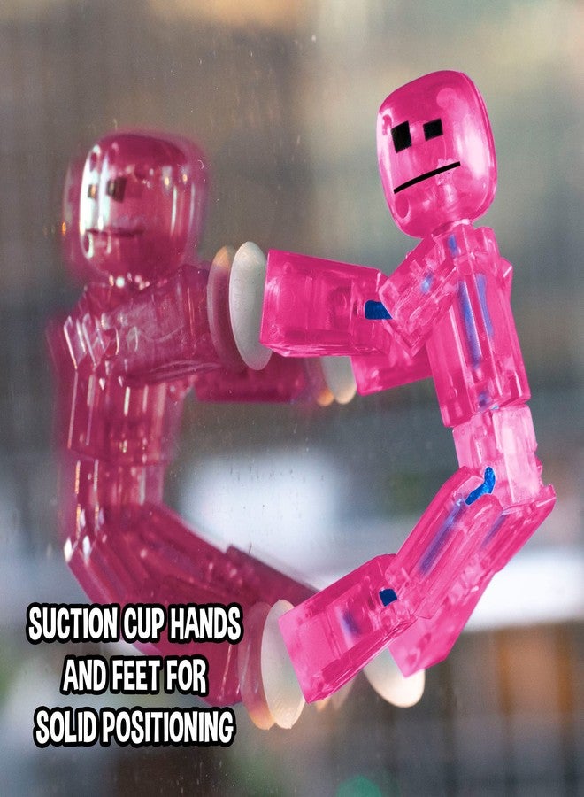StikBot Zing, Set of 8 Clear Collectable Action Figures and Mobile Phone Tripod, Create Stop Motion Animation, Great for Kids Ages 4 and Up - Image 4