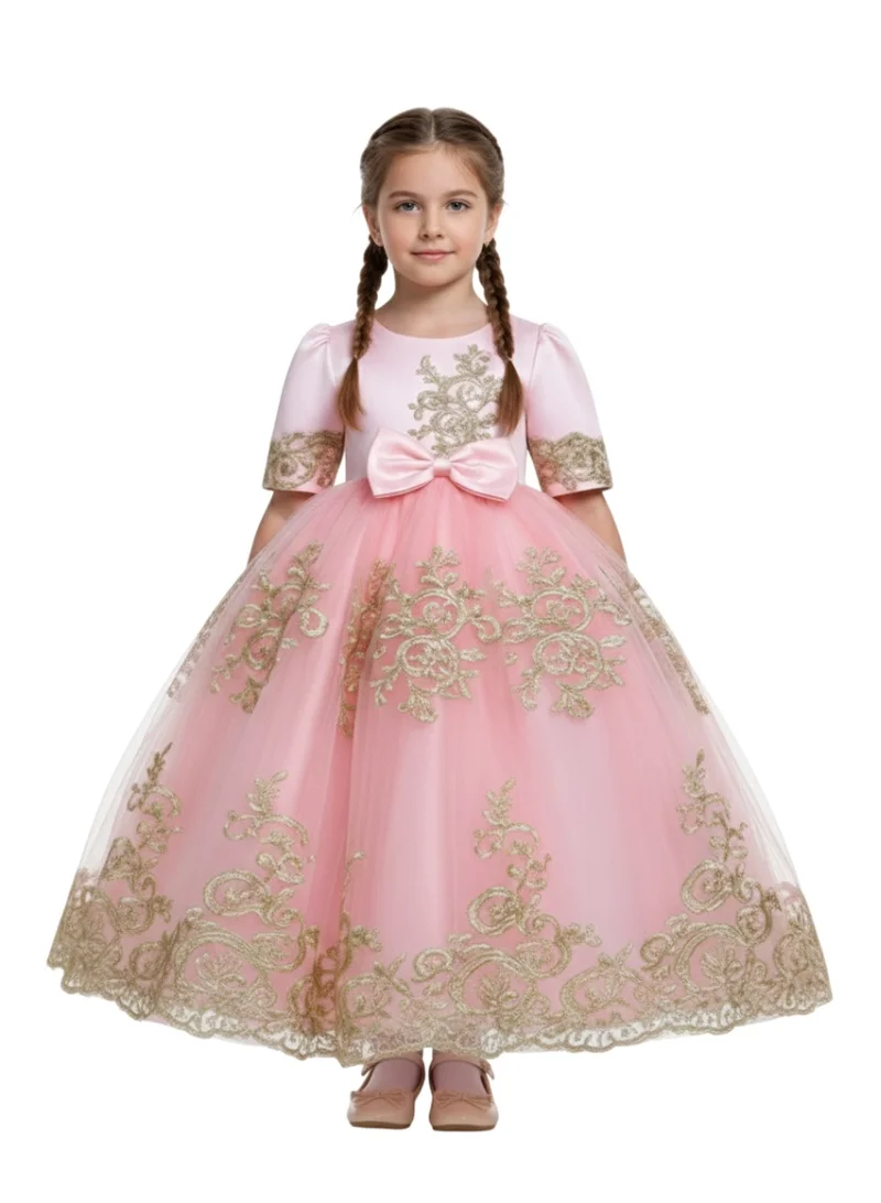 دىدانيالا فستان سهرة من التول المطرز