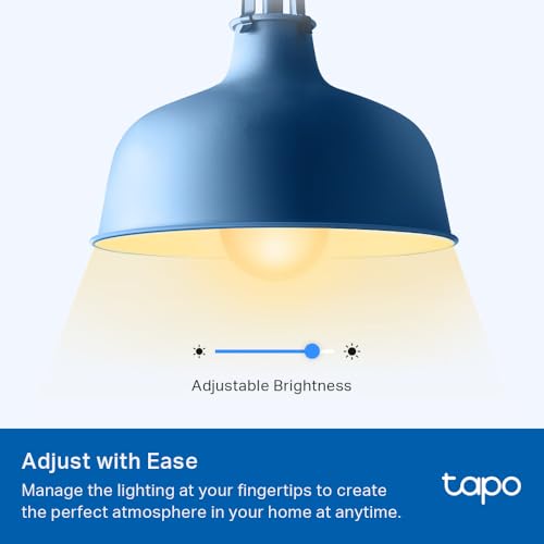 Tapo TP-Link Smart Light Bulbs, 800 Lumens (60W Equivalent), 2700K Soft Warm White LED Bulb, Dimmable, Compatible with Alexa and Google Home, No Hub Required, A19 E26, L510E (4-Pack) - Image 2