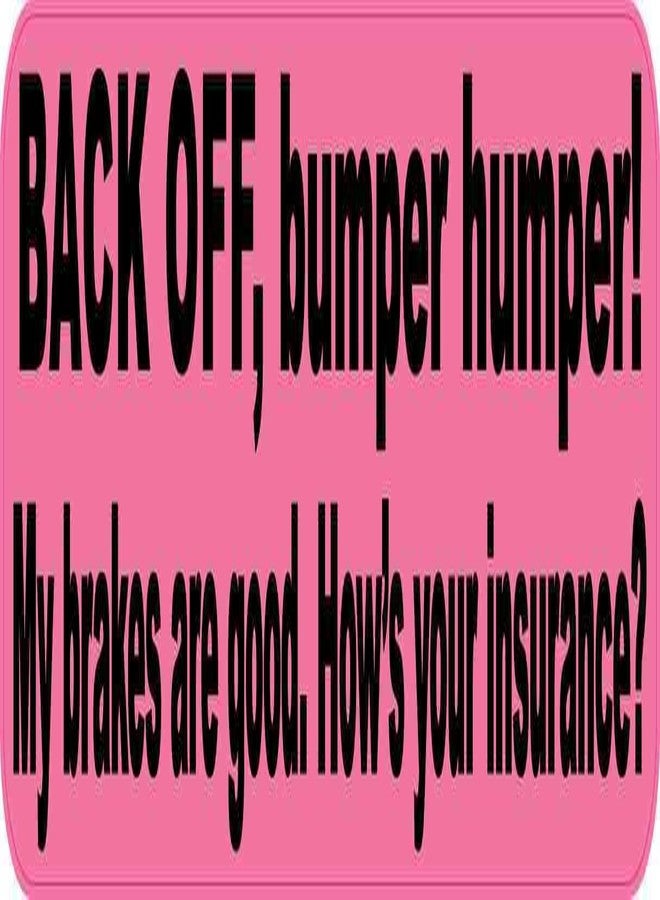StickerTalk Back Off Bumper Humper Vinyl Sticker, 8 inches by 2 inches