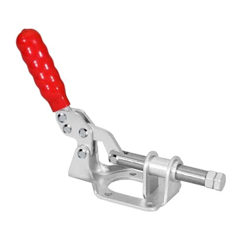 POWERTEC 1PK Toggle Clamp, 300lbs Holding Capacity, 302F Quick Release Push/Pull Clamp for Woodworking Jigs and Fixtures, Pocket Hole Jigs, Welding, CNC (20304) - Image 1