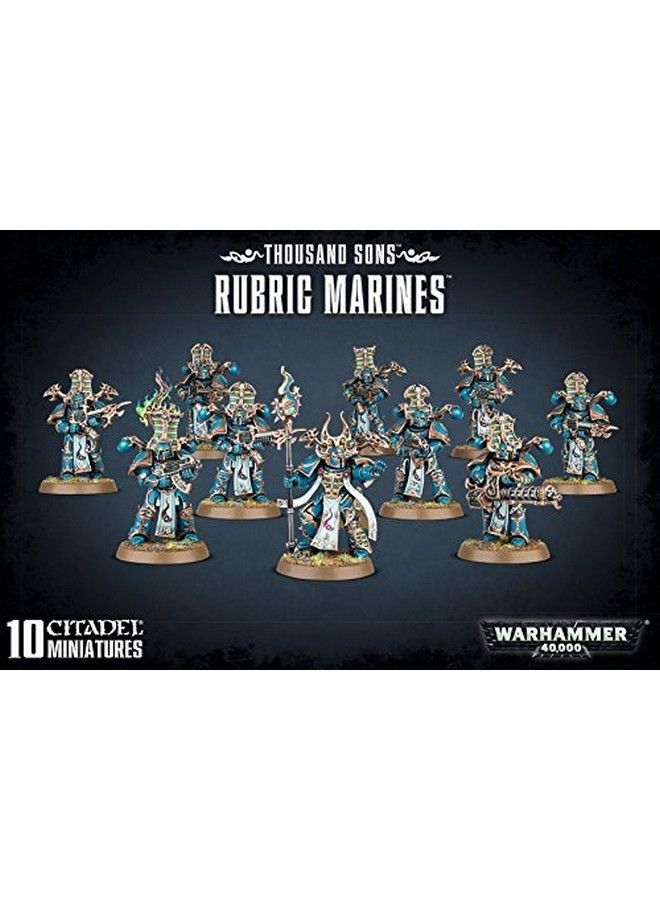 Games Workshop 99120102063" Thousand Sons Rubric Marines, Black, 12 Years To 99 Years - Image 1