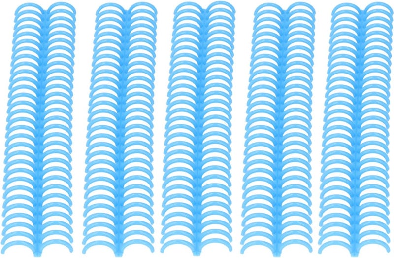 Yinhing 22mm Loose Leaf Binding Spine 10 Pcs Plastic Binding Rings PP Material 30 Holes for Office and School Use (Blue) - Image 2