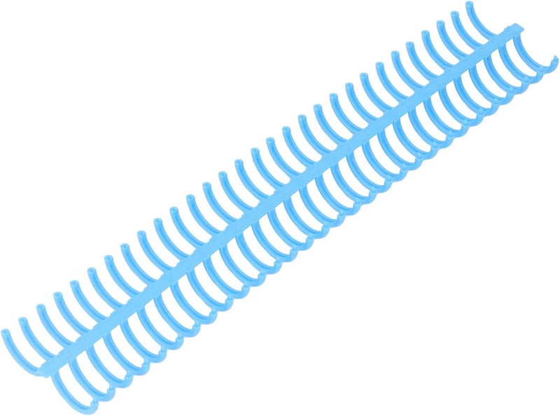 Yinhing 22mm Loose Leaf Binding Spine 10 Pcs Plastic Binding Rings PP Material 30 Holes for Office and School Use (Blue) - Image 4