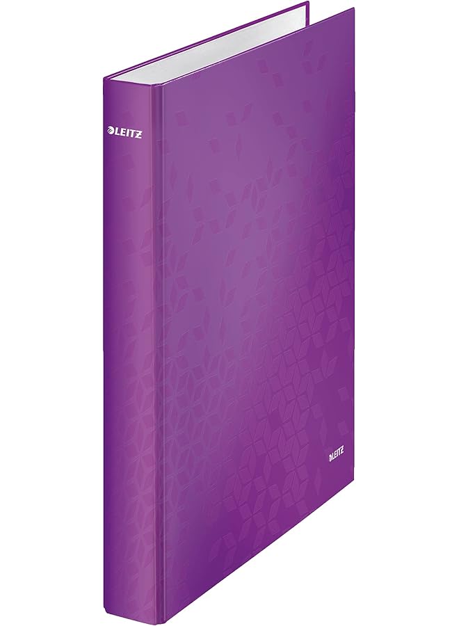 LEITZ Wow Ringbinder A4 40Mm 2D Ring Purple - Image 1