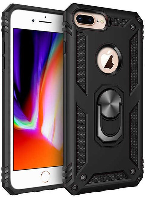 Apple iPhone 7 Plus Case Ring Phone Case with Armor Feature Special for Horizontal and Vertical Use