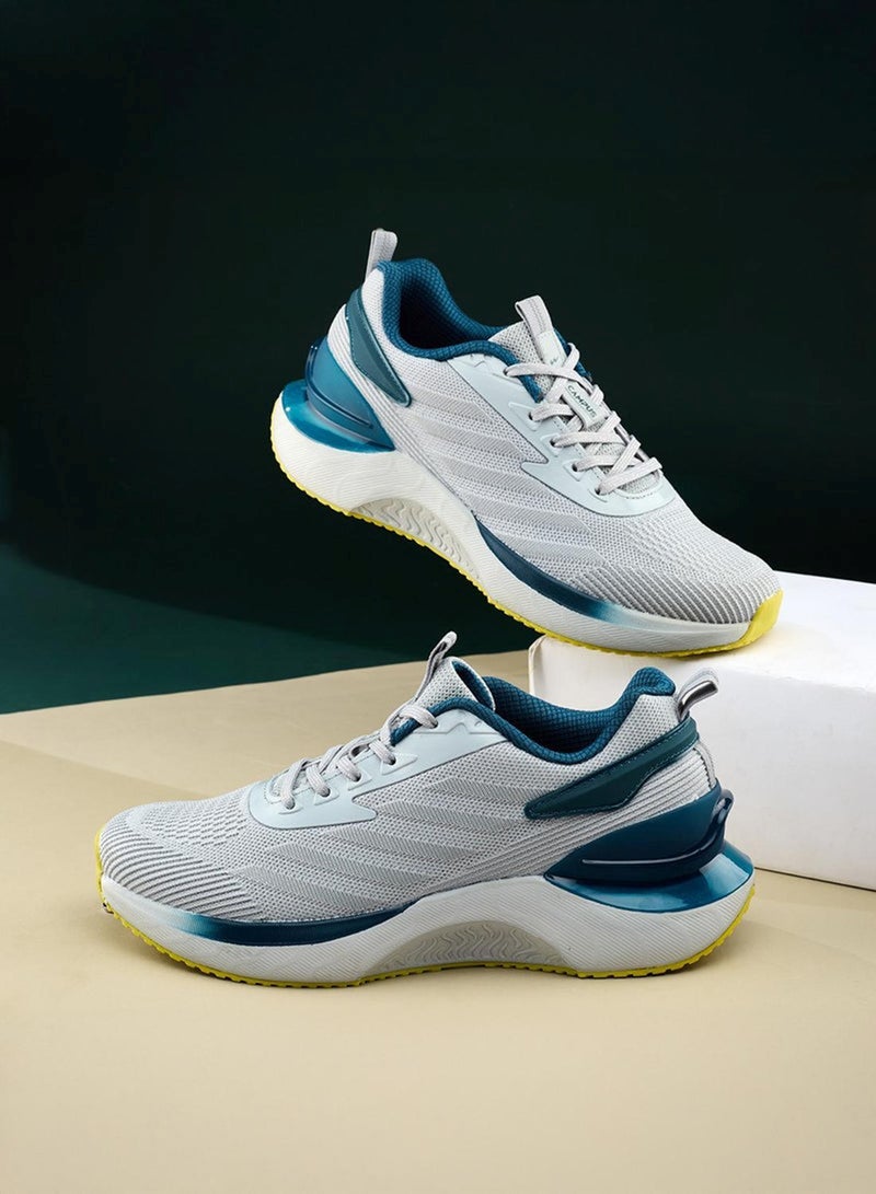 CAMPUS Men's White Low-Top Sneakers Shoes with Blue Accent - Modern Design for All-Day Comfort - Image 1