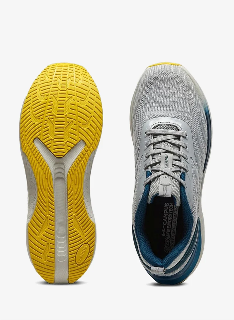 CAMPUS L.Gry/M.Blue Men's White Low-Top Sneakers Shoes with Blue Accent - Modern Design for All-Day Comfort for Men | Best Price UAE