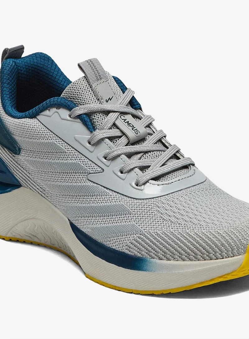 CAMPUS L.Gry/M.Blue Men's White Low-Top Sneakers Shoes with Blue Accent - Modern Design for All-Day Comfort for Men | Best Price UAE