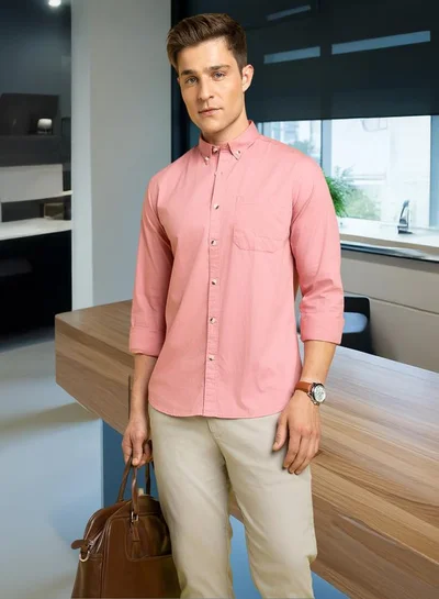 Dennis Lingo Elegant Pink Shirt For Men Featuring A Stylish And Contemporary Design Crafted From Lightweight Breathable Fabric