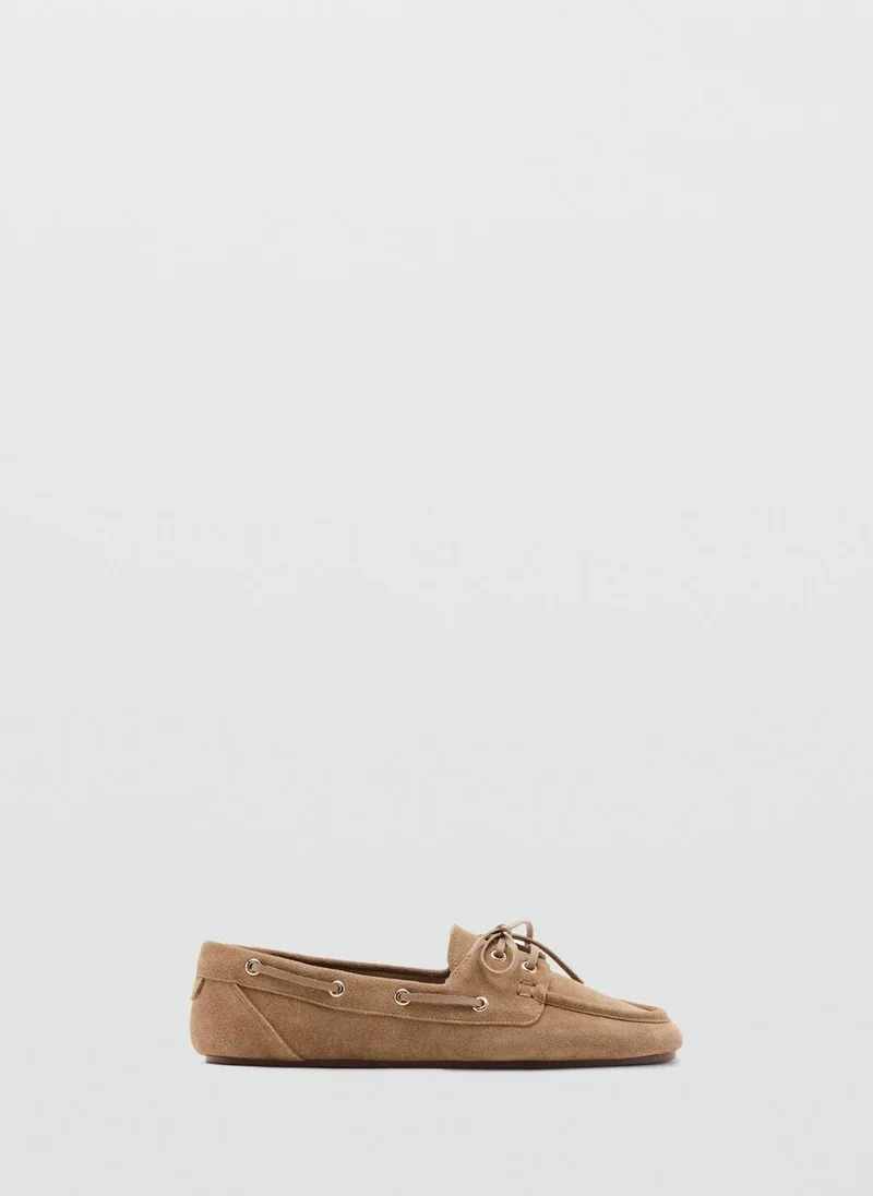 MANGO Suede Driving Shoes