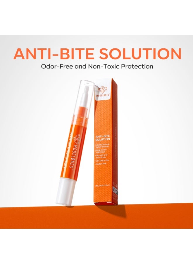 modelones Stop Biting Pen Nail Biting Prevention Thumb Sucking Deterrent Nail Biting Treatment for Kids & Adults Natural Nail Care Pen to Help Stop Nail Biting Habit Safe Solution for Biters - Image 2