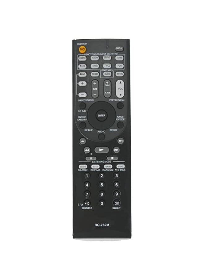Zaboon - New Rc-762M Replace Remote Control For Onkyo Home Theater System And Av Receiver Avx-280 Avx-290 Htp-380 Ht-R280 Ht-R290 Ht-R358 Ht-R380 Ht-R390 Ht-R538 Skc-380 Skw-380 29400468 Ht-Rc230 - Image 1