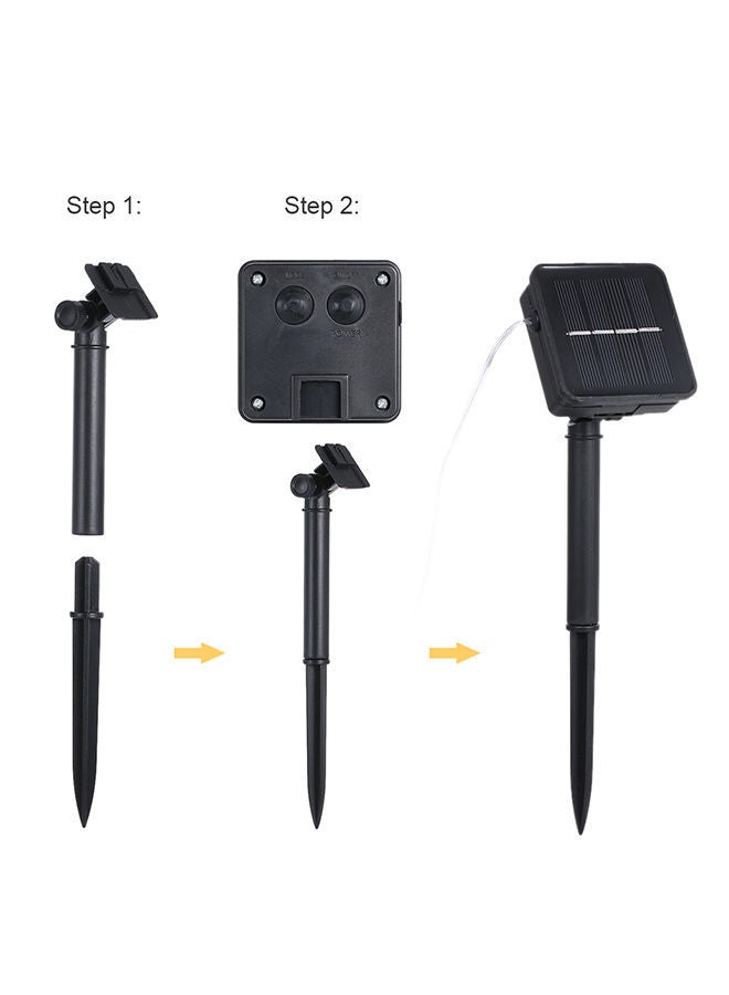 نيبمينينت سلسلة مصابيح زينة بسلك نحاسي للحديقة تعمل بالطاقة الشمسية متعدد الألوان 15متر - Image 2