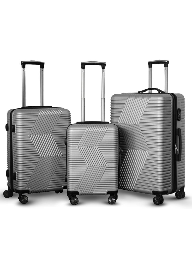 ZAAPPY Lightweight Luggage Hard Shell Trolly with smooth spinner wheels and secured combination lock ABS Suitcases for travel - Image 1