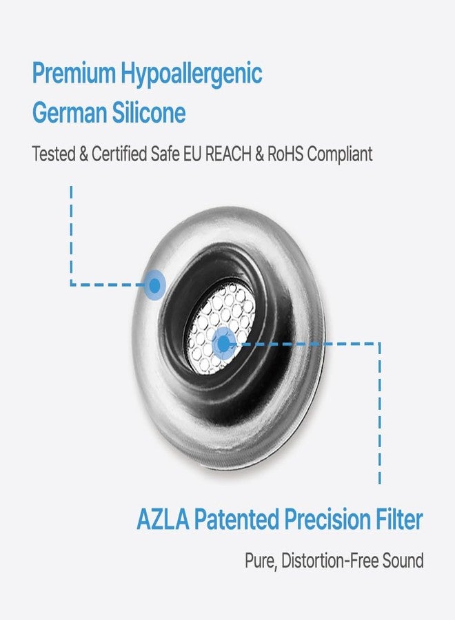 AZLA SednaEarfit Crystal for Galaxy Buds 3 Pro - Galaxy Buds Pro 3 Ear Tips - Premium Silicone Earbud Tips for Samsung Galaxy Buds 3 Pro - SMAPP-Certified (3 Pair) (Smoky Black, M-ML-L) - Image 3