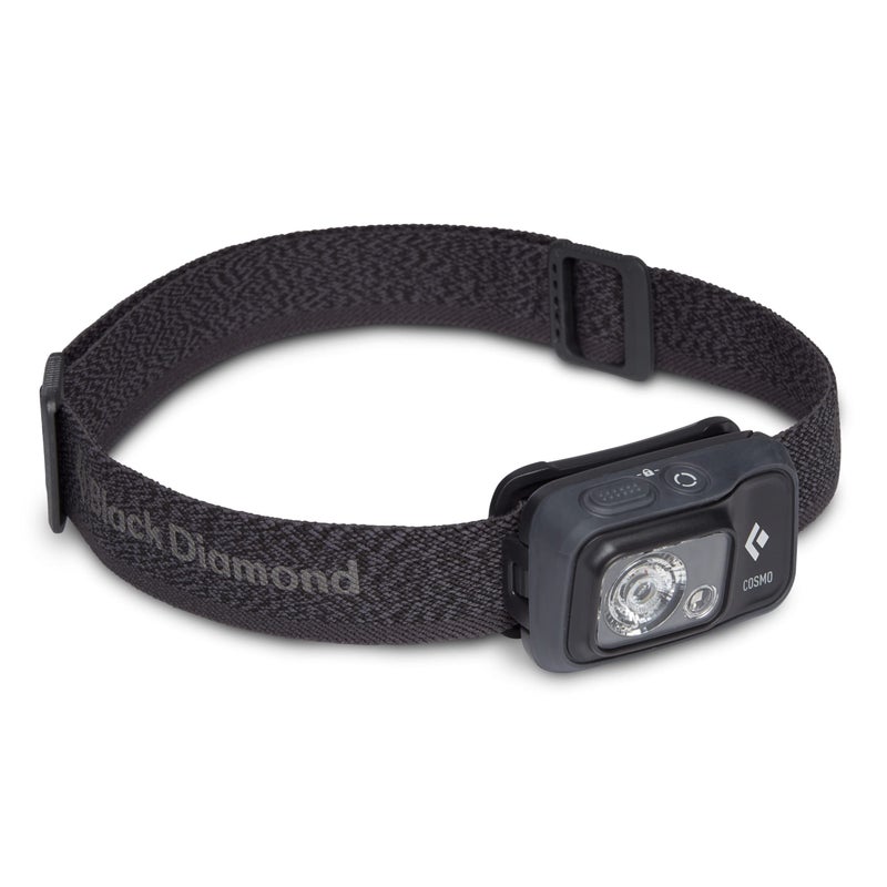Black Diamond BLACK DIAMOND Cosmo 350 LED Headlamp (Graphite) - Waterproof and Dimmable Battery Powered Headlamp for Camping, Hiking, Running, with Red Light Headlamp Mode  - Image 1