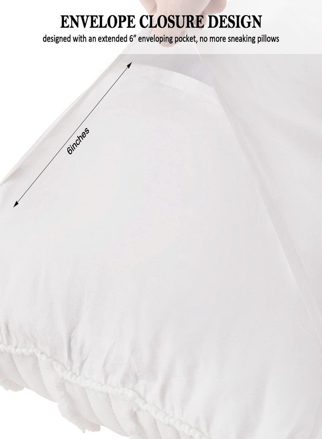 BOSOWOS Queen Size Pillow Protectors Set of 2,Soft Breathable 20 x 30 Inches Pillow Covers Encasement,Microfiber Pillowcases for Easy Care,White - Image 4