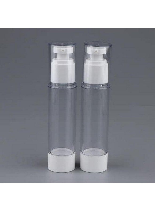 NIL JO Portable Design airless Vacuum Cream Bottle Airless Vacuum Pump Toiletry Travel Bottles for Makeup, Foundations, and Serums(2pcs 50 ml) - Image 1