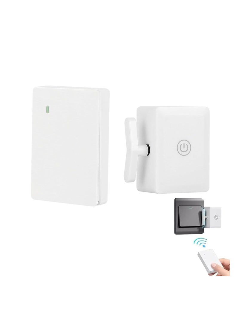 SYOSI Smart Wireless Light Switches, Turn Off The Lights Artifact, Remote Light Switch, Intelligent Switch Button Pusher, Finger Robot Switch, for Rocker Switch, Range 8 M -20 M (Radio Frequency Model) - Image 1