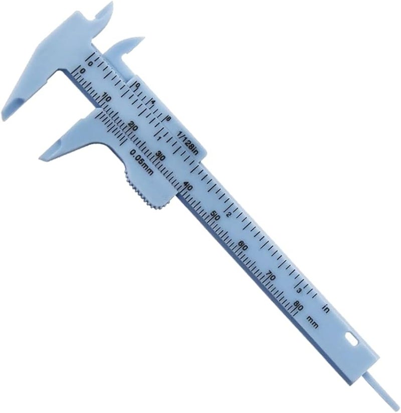 4 Pieces 80mm Double Scale Sliding Caliper Measuring Tool White 0 80mm For Student Office Use - Image 5