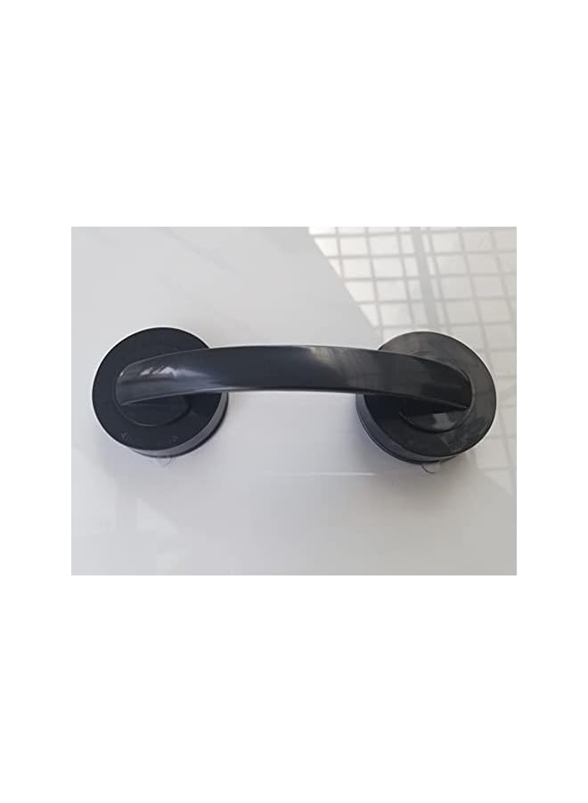 PROMASS promass-Powerful Suction Cup Glass Mirror Door Handle, Refrigerator Drawer Bathroom Suction Cup Wall handrail, Bathtub Shower Handle Kitchen Drawer Cabinet Handle Suction Cup (Black Large)  - Image 5