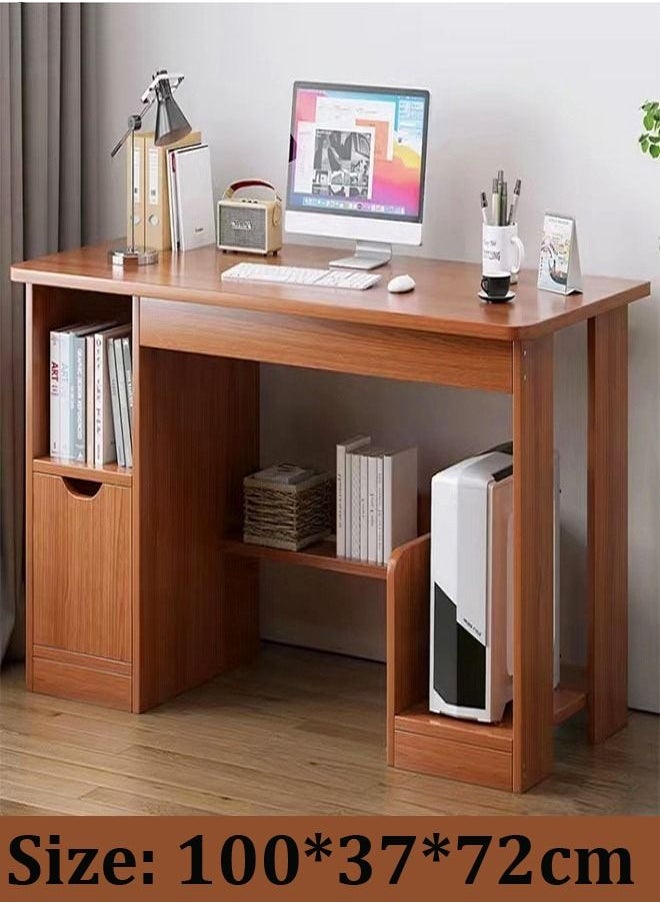 fashionhome - Modern Simple Home Office Study Computer Table Desk 100 x 37 x 72 cm - Image 1