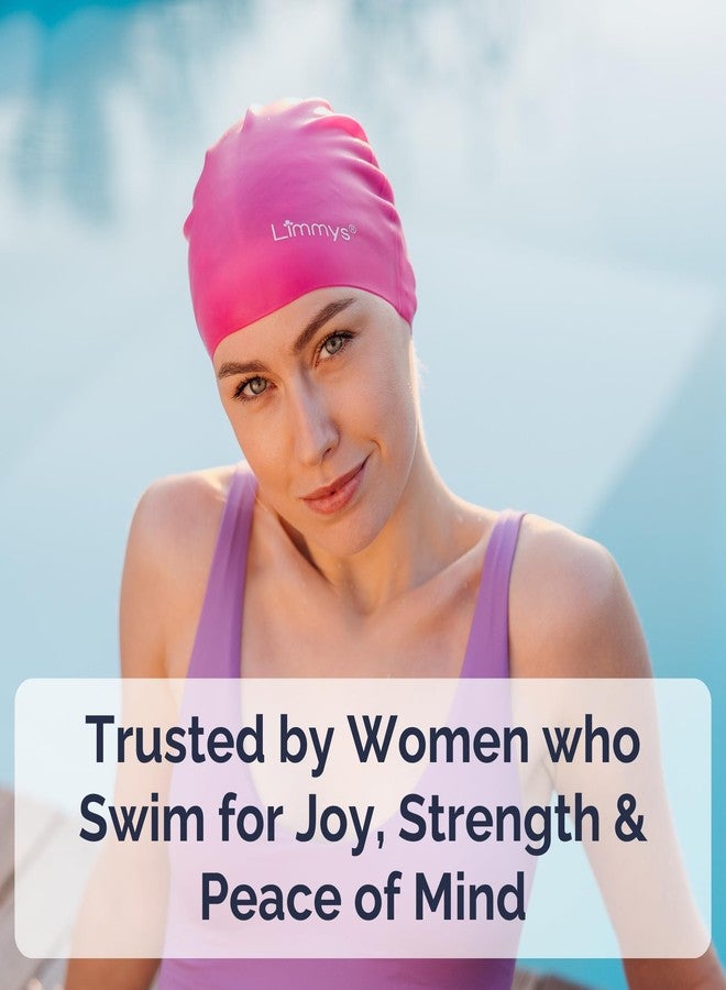 Limmys Premium Swim Cap for Women & Men - Soft Silicone Swimming Cap for Adults - Comfortable Fit, Chlorine Resistant, Hypoallergenic - Image 2