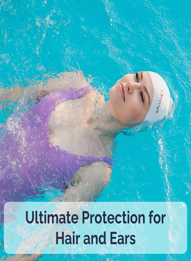 Limmys Premium Swim Cap for Women & Men - Soft Silicone Swimming Cap for Adults - Comfortable Fit, Chlorine Resistant, Hypoallergenic - Image 4