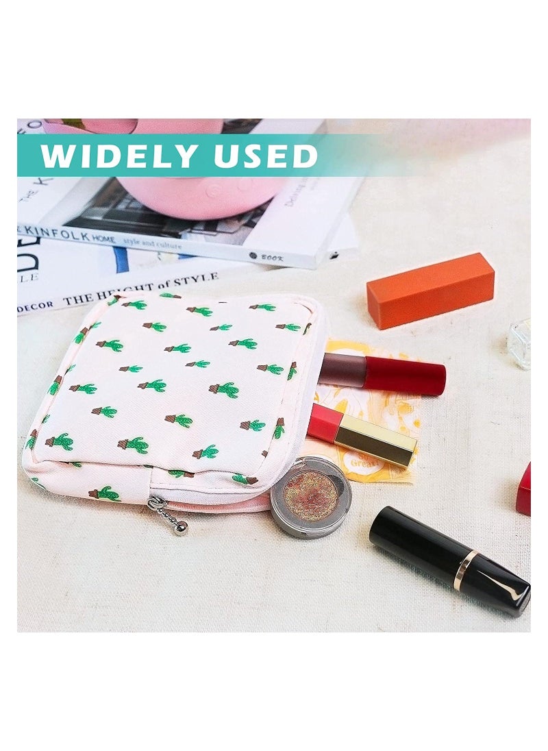 Sanitary Napkin Storage Bag Zipper Menstrual Pad Bag Portable Sanitary Napkin Storage Tampons Holder 4Pcs - Image 5