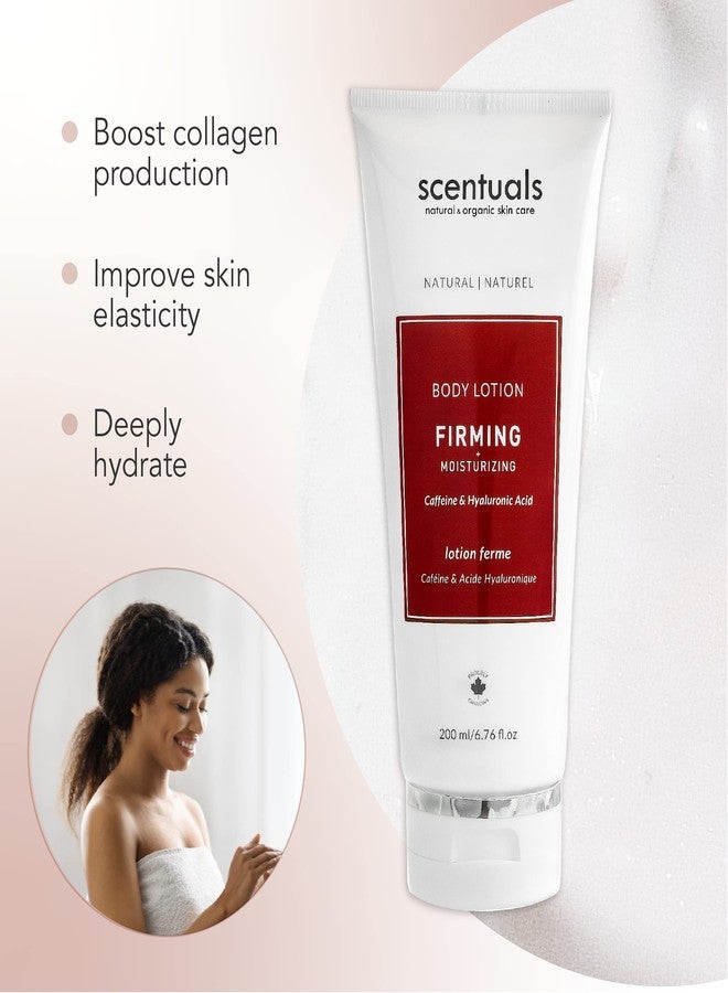 Scentuals Body Lotion Firming Cream, Moisturizer Made With Hyaluronic Acid and Caffeine, Body Serum to Boost Collagen Production, with Essential Oil Blend Lemon, Rosemary, and Bergamot, 200 ml, 6.76 fl.oz - Image 3
