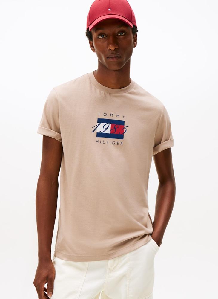 TOMMY HILFIGER Flag Graphic Jersey T-Shirt - Image 1