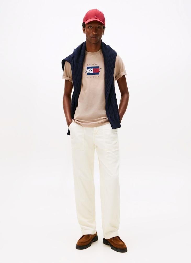 TOMMY HILFIGER Flag Graphic Jersey T-Shirt - Image 4