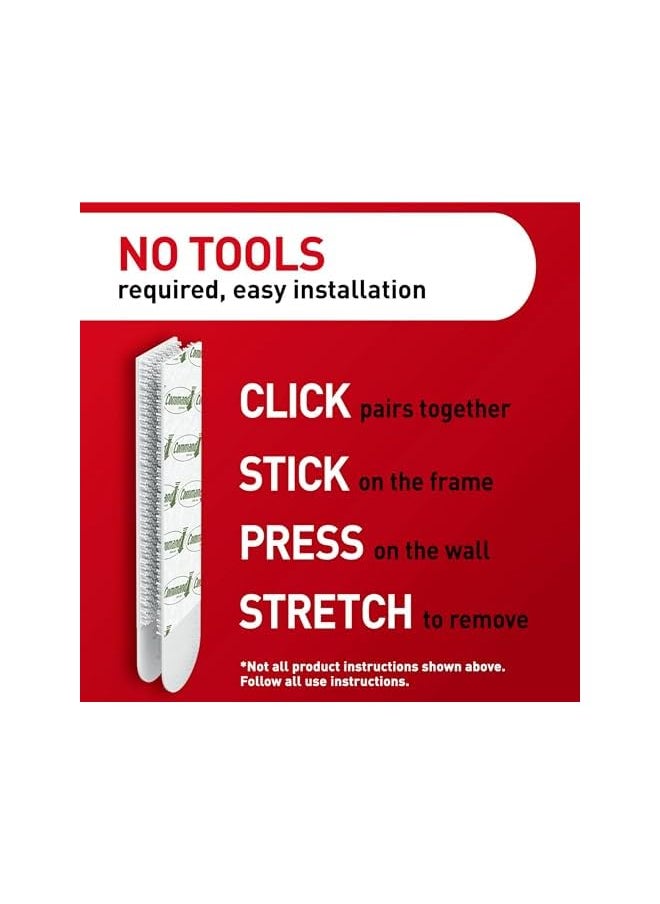 Command Command Large Picture Hanging Strips, White, Holds Up To 16 Lbs, 14-Pairs, Easy To Open Packaging  - Image 5